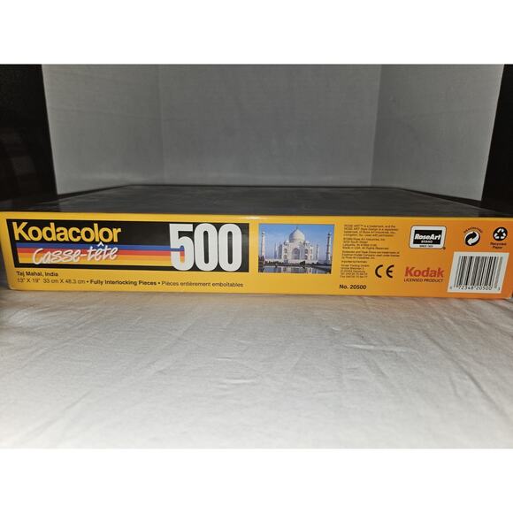 Taj Mahal, India VTG Kodacolor 500 Piece Puzzle Rose Art - Picture 3 of 3